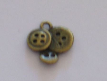 bronze metal buttons 15 mm - 1