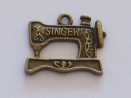 bronze metal singer sewing machine 20 mm - 1
