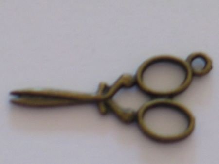 bronze metal scissor 30 mm - 1