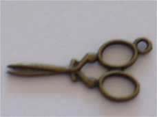 bronze metal scissor 30 mm