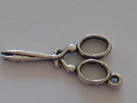 silver metal scissor 30 mm - 1