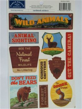 Karen Foster cardstock stickers wildlife - 1