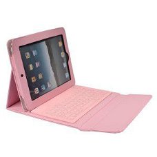 iPad 2 Case With Bluetooth Keyboard pink, Nieuw, €35