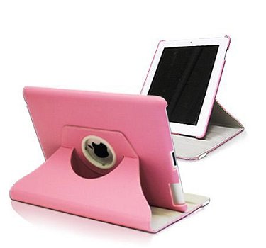 360 Rotation Bracket Folio Case iPad 2 roze, Nieuw, €22 - 1