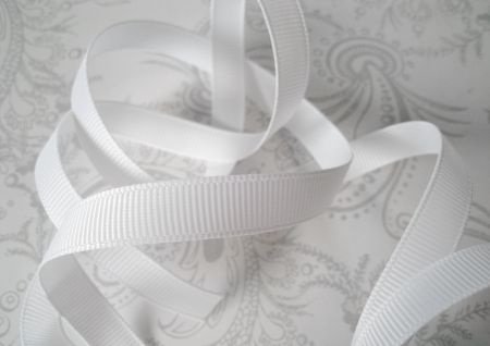 2 meter grosgrain white - 1