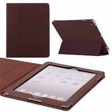 Springy Leather Protective Case voor iPad 2 en iPad 3 Coffee