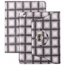 Check Pattern with 360 Degree Leather Case voor iPad 2 en iP