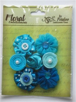 By pataloo fabric flowers blue - 1