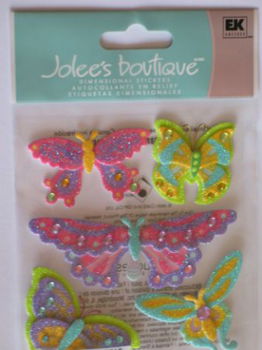 jolee's boutique glitter butterflies - 1