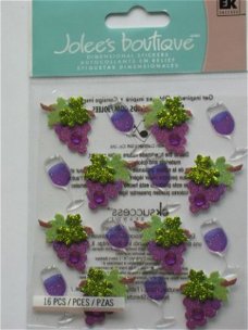 jolee's boutique repeats wine glass and grapes