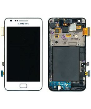 Display lcd scherm Samsung i9100 Galaxy S 2 Full Set wit Ori - 1