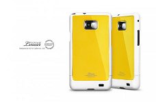 Samsung Galaxy i9100 S2 Case Linear Silver Yellow, Nieuw