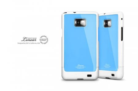 Samsung Galaxy i9100 S2 Case Linear Silver Blue, Nieuw, €19 - 1