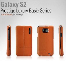 Zenus Prestige Luxury Basic Folder camelbrown Galaxy S2 i910