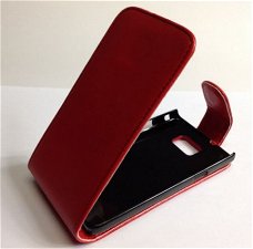 Faux Hoesje voor Samsung i9100 Galaxy S 2 rood, Nieuw, €6.99