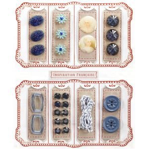 Jolee's boutique french general notion kit blue - 1