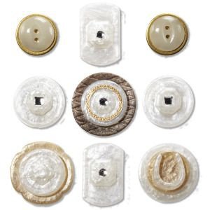 Jolee's boutique french general mother of pearl buttons - 1