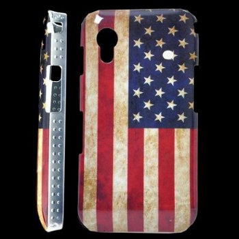 US Flag Pattern Hard Case Hoesje Samsung S5830 Galaxy Ace, N - 1