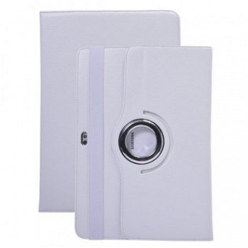 Rotatable hoesje White Leather Cover Stand Samsung 7500 7510 - 1