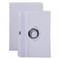 Rotatable hoesje White Leather Cover Stand Samsung 7500 7510