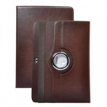 Rotatable hoesje Brown Leather Cover Stand Samsung 7500 7510 - 1