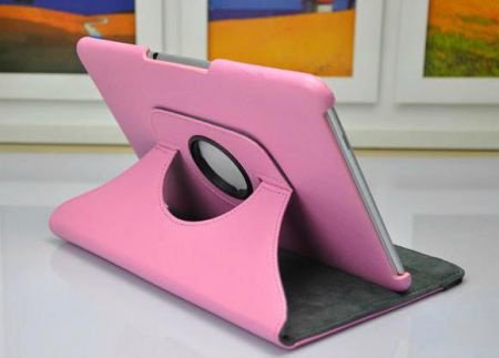 360 Rotating Leather Stand Case for Samsung Galaxy Tab 10.1 - 1