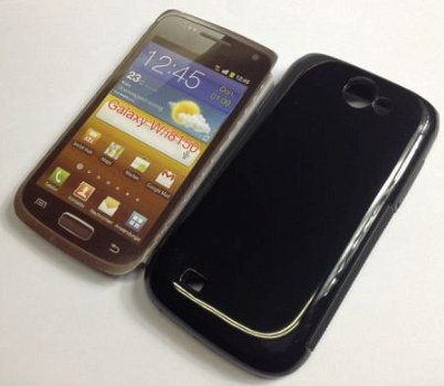 Comutter Silicone hoesje Samsung Galaxy W i8150 Black, Nieuw - 1