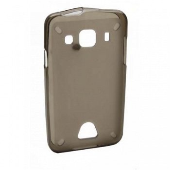 Silicone hoesje Samsung S5690 Galaxy Xcover Transparent Blac - 1