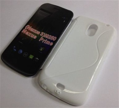 Comutter Silicone hoesje Samsung i9250 Galaxy Nexus wit, Nie - 1