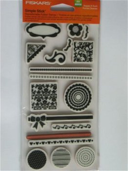 Fiskars cling stamp shapes n' such - 1