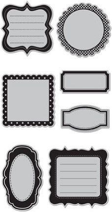 Doodlebug cling stamp journal shapes