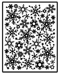 OPRUIMING: spellbinders impressabilities stencil embos snowflake - 1