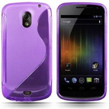 Comutter Silicone paars hoesje Samsung i9250 Galaxy Nexus, N - 1