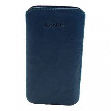 Konkis Premium Genuine Leather Case Washed Blue Size 4XL, Ni