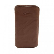 Konkis Premium Genuine Leather Case Washed Olive Brown Size