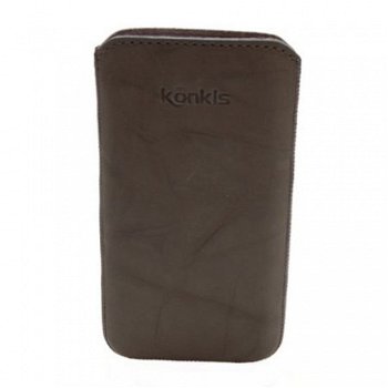 Konkis Premium Genuine Leather Case Washed Grey Size 4XL, Ni - 1