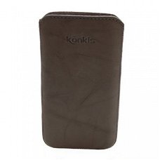 Konkis Premium Genuine Leather Case Washed Grey Size 4XL, Ni