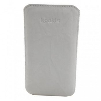 Konkis Premium Genuine Leather Case Washed White Size 4XL, N - 1