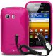 Comutter Silicone roze hoesje+ autolader Samsung S5360 Galax - 1 - Thumbnail