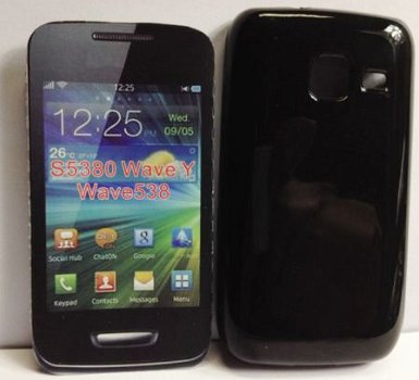 Gel Silicone hoesje Samsung S5380 Wave Y zwart, Nieuw, €6.99 - 1