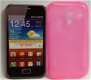 Comutter Silicone hoesje Samsung S7500 Galaxy Ace Plus pink, - 1 - Thumbnail