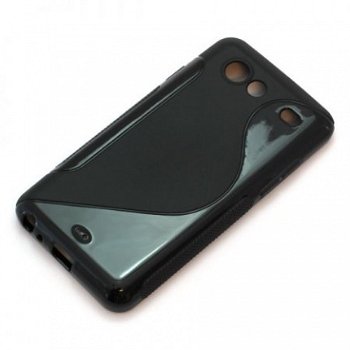 Silicone hoesje Samsung Galaxy S Advance I9070 zwart, Nieuw, - 1