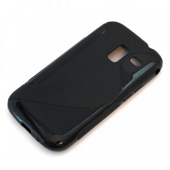 Comutter Silicone Hoesje voor Samsung Galaxy Ace 2 I8160 zwa - 1