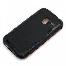 Comutter Silicone Hoesje voor Samsung Galaxy Ace 2 I8160 zwa