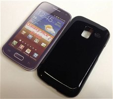 Gel Silicone hoesje Samsung Galaxy Ace 2 i8160 zwart, Nieuw,