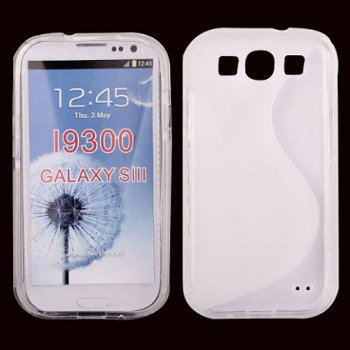 Comutter Silicone Samsung Galaxy S3 I9300 transparant, Nieuw - 1