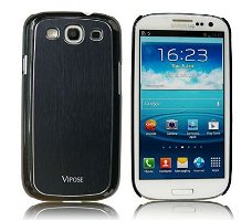 Vipose Metal Case Hoes voor Samsung Galaxy S3 i9300 Zwart, N