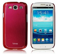 Vipose Metal Case Hoes voor Samsung Galaxy S3 i9300 Rood, Ni