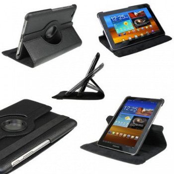 360 Rotation Bracket Folio Case Hoesje Samsung Galaxy Tab 7. - 1