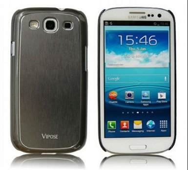 Vipose Metal Case Hoes voor Samsung Galaxy S3 i9300 Zilver, - 1